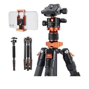 K & F CONCEPT 68" Carbon Fiber Camera Tripod Detachable Monopod for DSLR Cameras
